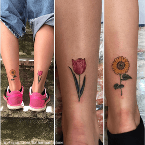 For enquries: katharinamichme@gmail.com #brighton #brightontattoo #london #londontattoo #vegan #vegantattoo #tattooart #saniderm #blackandgrey #blackandgreytattoo #fineline #minitattoo #tattoodo #colour #colourtattoo #hove #tattoo #tattoos #tattoosleeve #worthing #uk #uktattoo #germantattooers #tattooidea #katharinamichme #tulip #sunflower #flowers #flowertattoo #legtattoo 