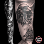 #tattooart #tattooartist #czechtattoo #vikingtattoo #viking #raven #wolf #blackandgrey #raventattoo #wolftattoo