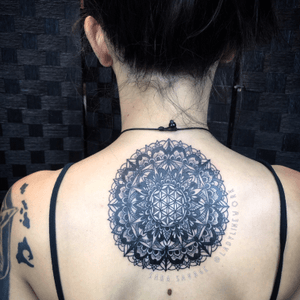Gothic mandala tattoo 