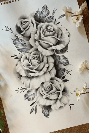 Roses drawing 