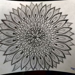 Random quick freehand sunflower idea