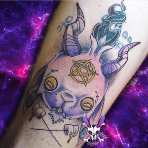 Got to do my vesion and style of a Kawaii Baphomet for an awesome client, Jason!      Follow me on:                                                                  Instagram - https://www.instagram.com/junkyardrabbit/                                                            Twitter - https://mobile.twitter.com/junkyardrabbit?lang=en