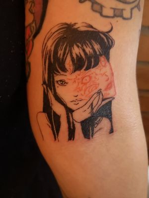 Done on June 2019 with orange and black ink