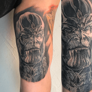 Tattoo by custom colour tattoo art