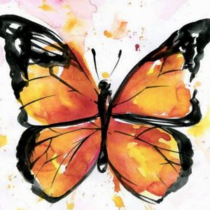 Monarch butterfly watercolour Tattoo I'm having. 