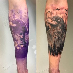 Tattoo by custom colour tattoo art