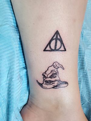 #deathlyhallows #sortinghat#2nd and 3rd tattoos done#tattooapprentice 