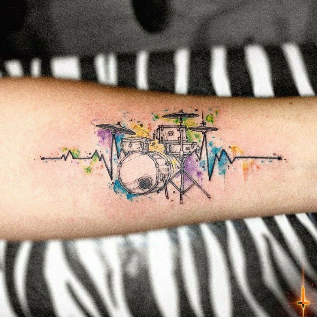 Pearl Drums  A nice double bass drum spread from Tattooinkville    Facebook