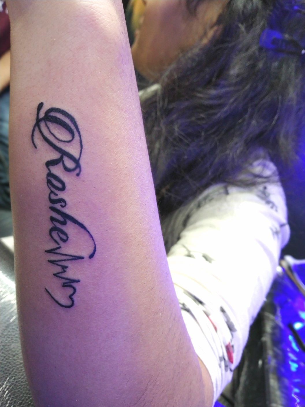 Tattoo uploaded by Geetha Dc • Name tattoo • Tattoodo