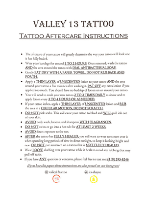 Tattoo Aftercare Instructions • @valley13tattoo • @k1lgor3 • #tattooartist#tattooink#tattoowork#tattooart#tattooartists#tattoocolor#bestink#inked#bodyart#blackandgrey#blackandgreytattoos#supportlocalartists#art#tattoo#stencil#stencilporn#starbright#linework#blackandgrey#tattoodo#cheyanne#follow#like#valley13tattoo