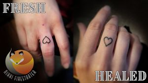 I tattooed this lil heart on one of the lovely ladies I work with, and it healed up pretty darn well, especially for a finger. Anyway, thanks for trusting me, Cheryl. Lolnikkifirestarter.com#heart #hearttattoo #fingertattoo #simpletattoo #smalltattoo #minimalism #minimalisttattoo #linwork #blacktattoo #tattoo #bodyart #bodymod #ink #art #nonbinaryartist #nonbinarytattooist #mnartist #mntattoo #visualart #tattooart #tattoodesign