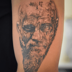 Vikings-Ragnar in progress. #ragnar #vikings #blackngrey #inprogress #tattoo #ink #crippaz1 #förortskonst #sweden #skåne 
