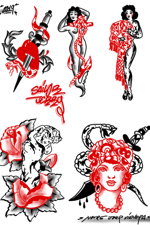  #drawing #tattoo #inked #ink #flashtattoo  #tattooflash #paris #paristattoo #sketchtattoo #sketch #tatouage #perso #charactersketch #france #dessin #blackwork #black #paint #cartoon #bw #tattoo #tattoos #red #tradi #women #girl #femme #snake #rose 