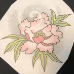 This is an available peony design. #flash #tattoo #seattletattooartist #peony