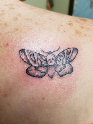 My Friday the 13th tattoo #FridayThe13th #moth #13 #smalltattoo 