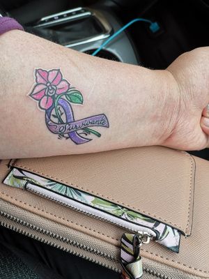 Lymphoma Survivor tattoo 