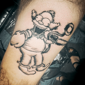 Sketch-style Krusty the Clown