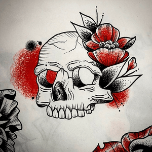 Skull & floral available flash.