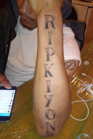 Rip Kyon Name Tattoo 