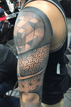 Sacredgeometry tattoo made at the VA beach tattoo festival 2017 . . . . . . . . . #goliathneedles #blxck #america #europe #blackworkers #blackwork #blackworktattoo #blackworker #blxckink #dotworktattoo #dotworkers #dotwork #pointillism #traditional #tattoo #tattoos #ink #inked #hype #whip #freehand #blacktattoo #blacktattooing #workhorseirons #starbritecolors #blacktattooart #blessed #grateful #pointilism #halfsleeve #sacredgeometry 