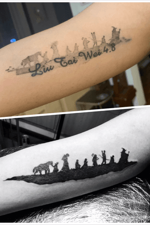 #Black#cover up#cover up tattoo#The Hobbit