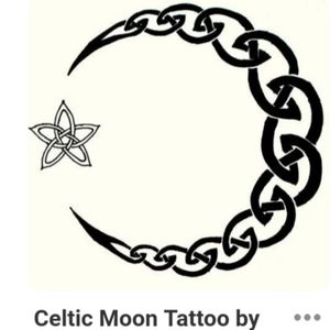 Celtic Moon for left arm sleeve