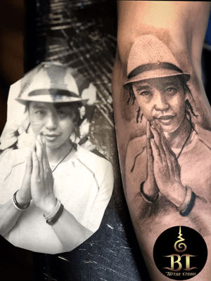 Done portrait tattoo by Tanadol(www.bt-tattoo.com) #bttattoo #bttattoothailand #thaitattoo #tattoobangkok #bangkoktattoo #bangkoktattooshop #bangkoktattoostudio #tattoobangkok #thailandtattoo #thailandtattooshop #thailand #bangkok #tattoo