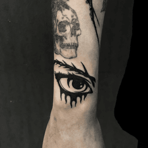 Prickly eye #black #blacktattoo #tattooeye 