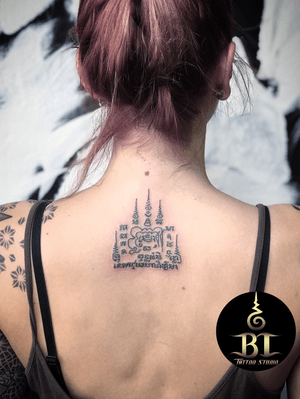 Done traditional Thai sak yant tattoo by Ajarn Ta(www.bt-tattoo.com) #bttattoo #bttattoothailand #thaitattoo #sakyant #sakyantattoo #thaibamboo #thaibambootattoo #bambootattoo #bambootattoobangkok #bangkoktattoo #bangkoktattooshop #bangkoktattoostudio #tattoobangkok #thailandtattoo #thailandtattooshop #thailand #bangkok #tattoo 
