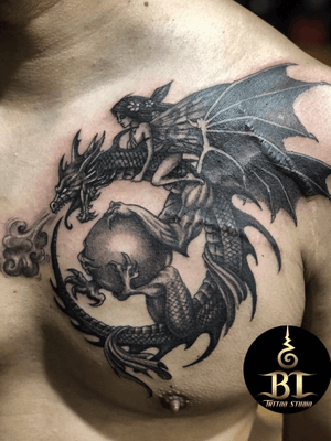 Done Dragon tattoo by Tanadol(www.bt-tattoo.com) #bttattoo #bttattoothailand #thaitattoo #bangkoktattoo #bangkoktattooshop #bangkoktattoostudio #tattoobangkok #thailandtattoo #thailandtattooshop #thailand #bangkok #tattoo 
