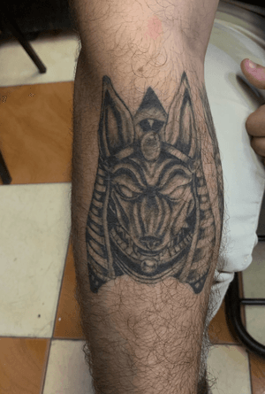Healed anubis tattoo
