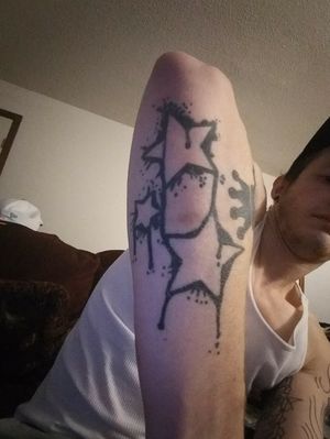 The stars on the outside of my right forearm