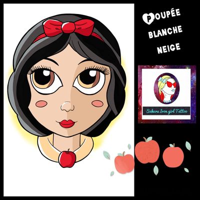 Cette poupée Blanche neige attend son nouveau propriétaire ;) fan de cette princesse , n’attends pas pour la réserver. @sakurairongirltattoo #poupée #doll #girly #tattooflash #disney #blancheneige #snowwhite #princesse #flashtattoo #disneyprincess #tattoofrance #apple # #kawaiitattoo #cutetattoo #graphictattoo #tattoographic #tattoocolor #tatoo #tattoos #tatouage #tatouages #tattoodo #neotradtattoo #neotraditionalfrance #neotraditionaleurope #neotradeu #frenchtattooflash #instapic #flash