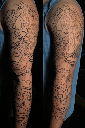 Today got to blast a whole outter arm for david ⚔️ ( Next session will be the whole inner arm ) ⚔️ The whole process took 4 hours ! Looking for more projects like this ! Thanks again david for the trust, getting into this commitment, & for sitting like a champ for this ! Done at @crackerjacktattoos #TattzByAG #Ink #Tattoo #Tatuaje #BodyArt #ArteCorporal #FullSleeve #JapaneseFullSleeve #Irezumi #Japanese #JapaneseTattoo #dfw #dfwtattoos #fortworth #fortworthtexas #fortworthtattoos