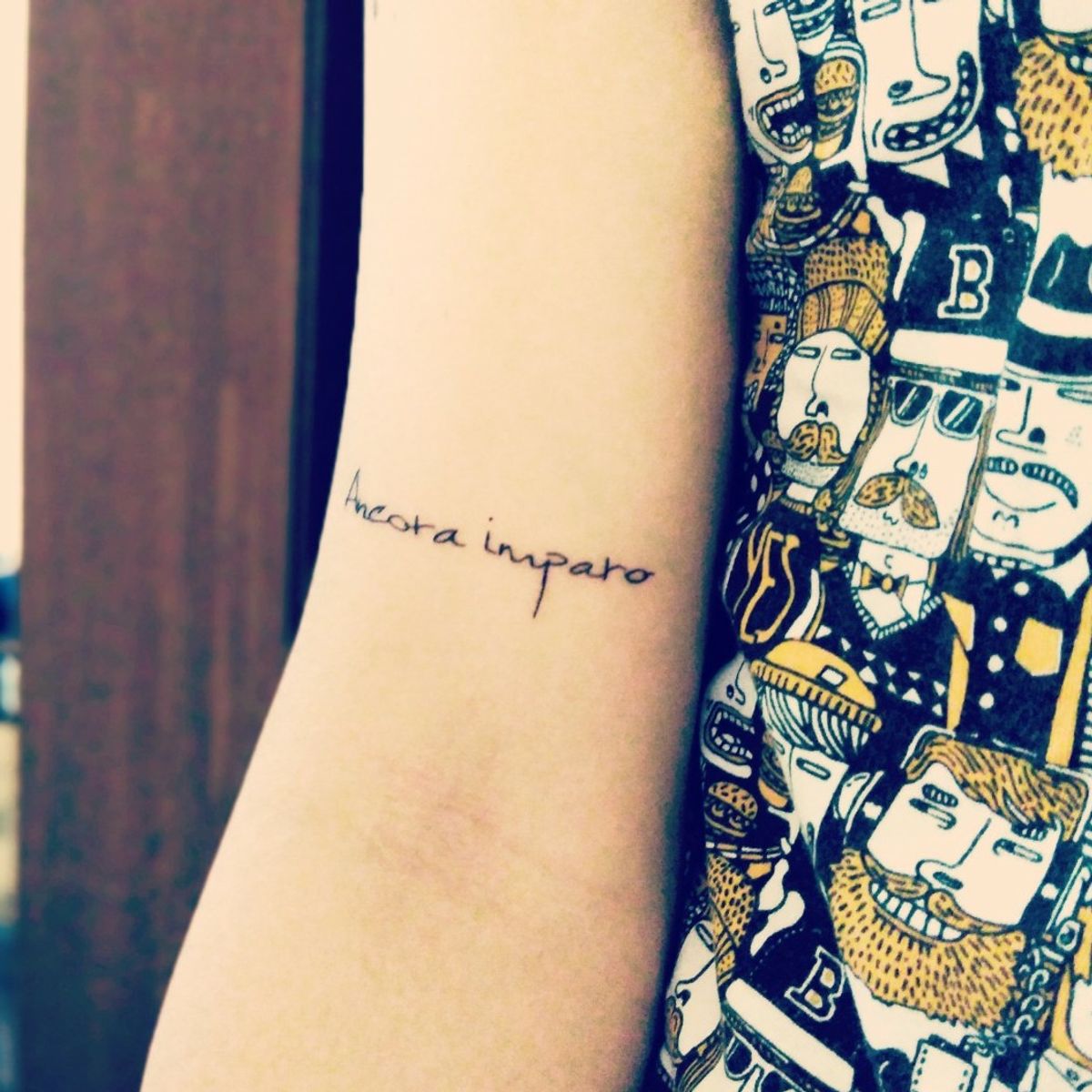 Tattoo uploaded by archiepmunks • Ink no2 "ancora imparo" "I'm still