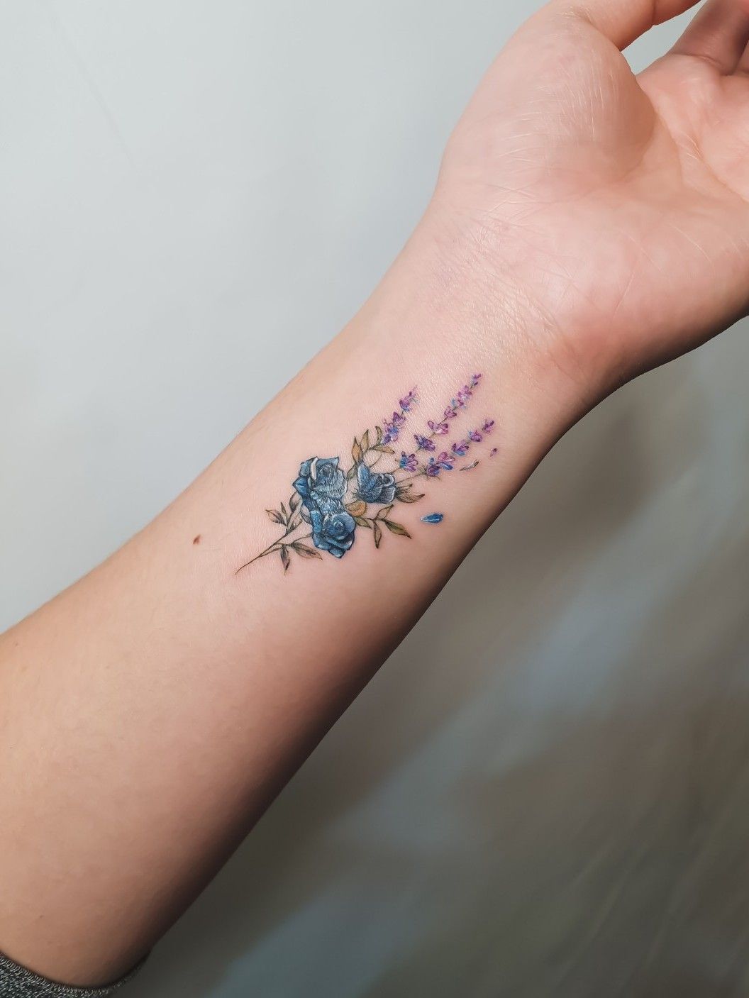 lavender rose tattoo on my upper ribcage  by Austin Archer  Rose tattoo  Disney tattoos small Forearm tattoos