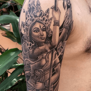 Durga tattoo sleeve 