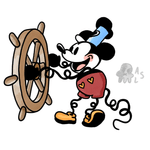 My Swirly twirly Mickey available to be turned into a tattoo :) Check out my Donald and Goofy versions too!