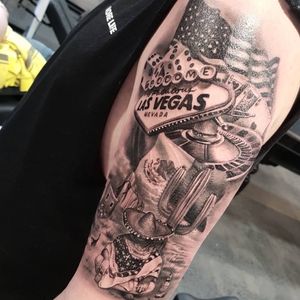 Mexico and Vegas tattoo I made 
