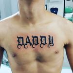 Tattoo "DADDY".