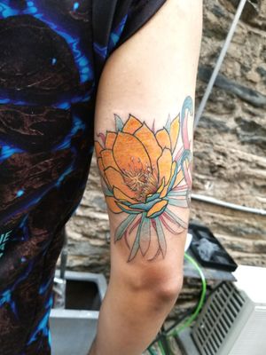 Flower done at Manhattan tattoo 
