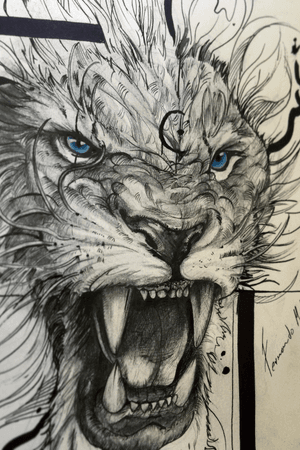 Leão tattoo design