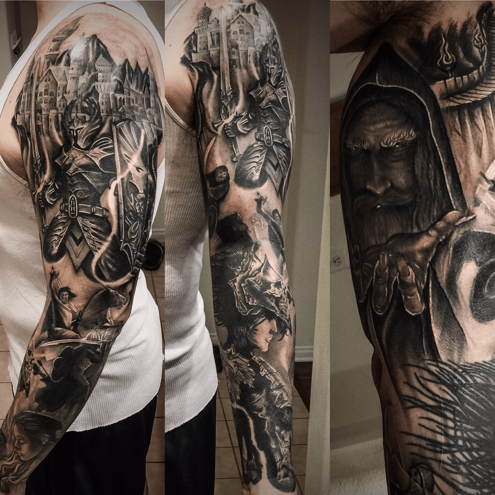 God Of War Sleeve Tattoo  TATTOOGOTO