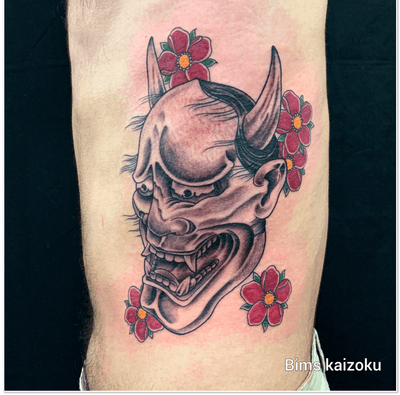 Grosse tête du démon hannya ☠️ sur oes côte😊 #bims #bimstattoo #bimskaizoku #paris #paristattoo #paname #tatouage #normandie #normandietattoo #pontaudemer #pontaudemertattoo #hannya #hannyatattoo #hannyamask #blackandgrey #tatt #tatts #tattoo #tatto #tattoostyle #tattoolife #tattooing #tattooistartmag #tattoodesign #tattoosketch #tattoolover #japanesetattoo #raveninktattooclub 