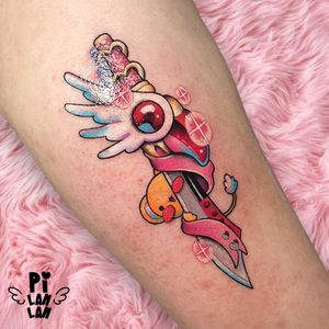 . 💖💖💖💖💖💖💖💖💖💖💖. CARDCAPTOR SAKURA SWORD. 🌸🌸🌸🌸🌸🌸🌸🌸🌸🌸🌸. . Thanks for tattoo my art flash @lindseywekenman 🥺💕. It's one of my favorite cartoon when I was child. I mix the key and the sword together to make a second round design. Also makes Kero hide behind it! How cute it is!😍. Any animations, cartoons or cool ideas about yourself are definitely available for tattoo! Hope to see your message very soon!♡. . . #カードキャプターさくら 🌸 #cardcaptorsakura 🌸 #庫洛魔法使 🌸 #plinthespace #tattoo #tattoos #design #ink #inktattoo #東區入墨 #刺青artist #colortattoo #newschool #oldschool #tattoos #oldschooltattoo #tattooflash #tattoosketch #newschooltattoo #kawaii #cute #lovely #illustrate #taiwantattoo #taipeifood #taipeitattoo #taiwan #台北美食 #台北刺青 #台北旅遊 #台北景點
