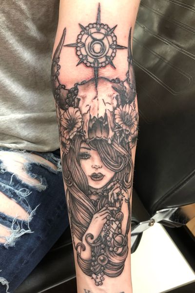Strength of a Taurus #gildedfoxgallery #darkhorsebailey #villainarts #tattoomagazine #darkartists #ipadprotattooteam #kingpintattoosupply #ornamentaltattoo #tattooartistmagazine #ladytattooers #inkedmag #electrumstencilprimer #hivecaps #bishoprotary #finelinetattoo #flowertattoo #247inkmag #bishoprotary #inkeeze #visiblewomen #mixedmediaart #nycartgallery #longislandartist #nyink #Artnouveau #blackandgrey #blackandgreytattoo #flower #flowers #flowertattoo #zodiac #skull #skulltattoo #woman 