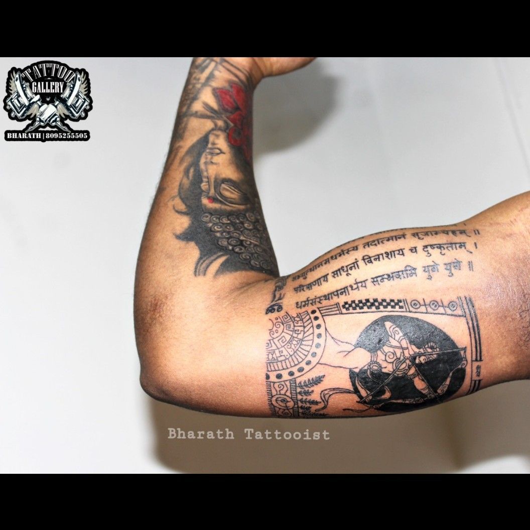 Lord Krishna Tattoo Best Tattoo Studio in India Black Poison Tattoo Studio