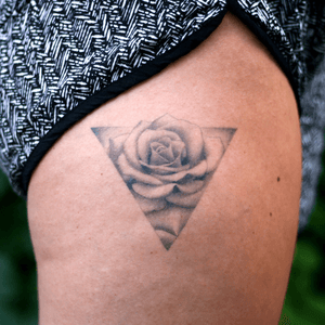 Healed Rose #rose #rosetattoo #realism #realistic #blackandgrey