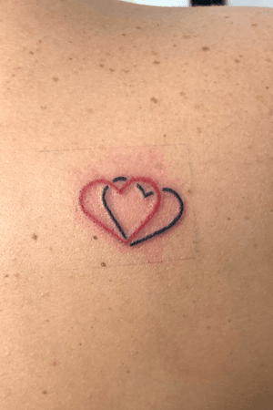 Tatuaggio linea cuore