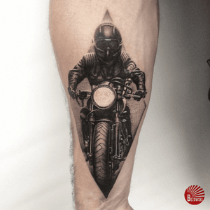 #motocycle #rider #blackandgrey #realism #bezowskiart